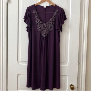2xL eggplant sheath dress